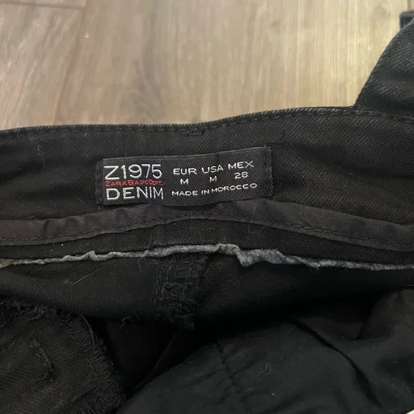 Zara black denim overalls - Picture 4 of 5